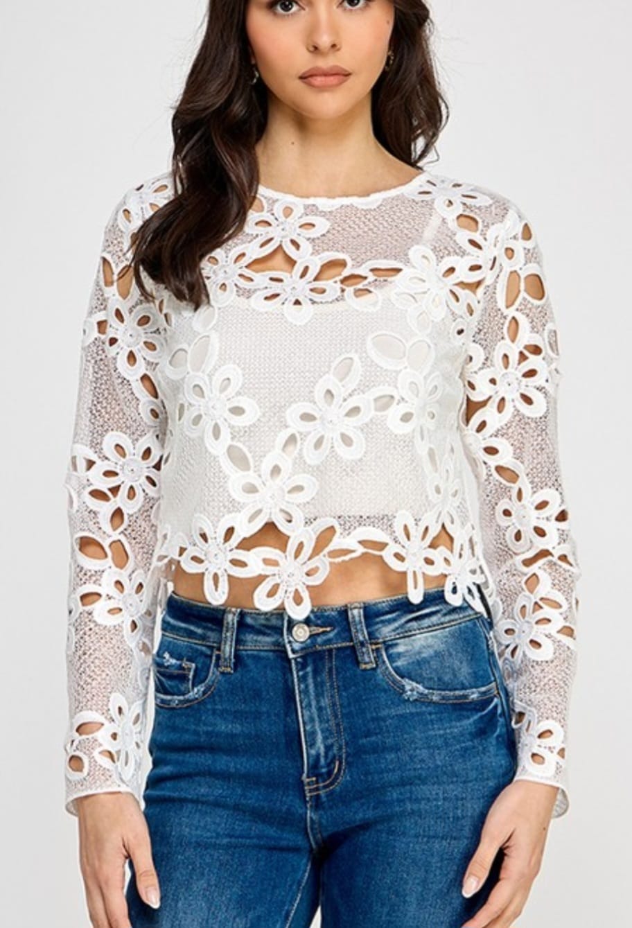 Flower Lace Blouse