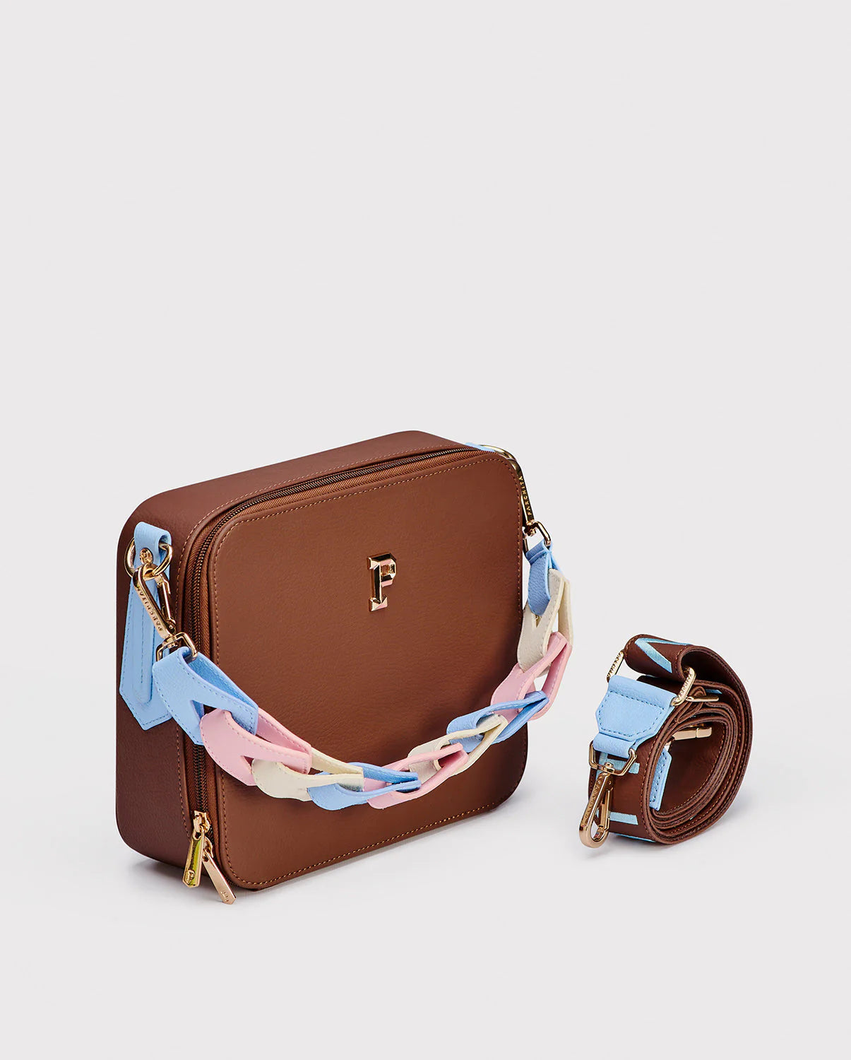 PARCHITA Cartera Flora Sinfonía Brown