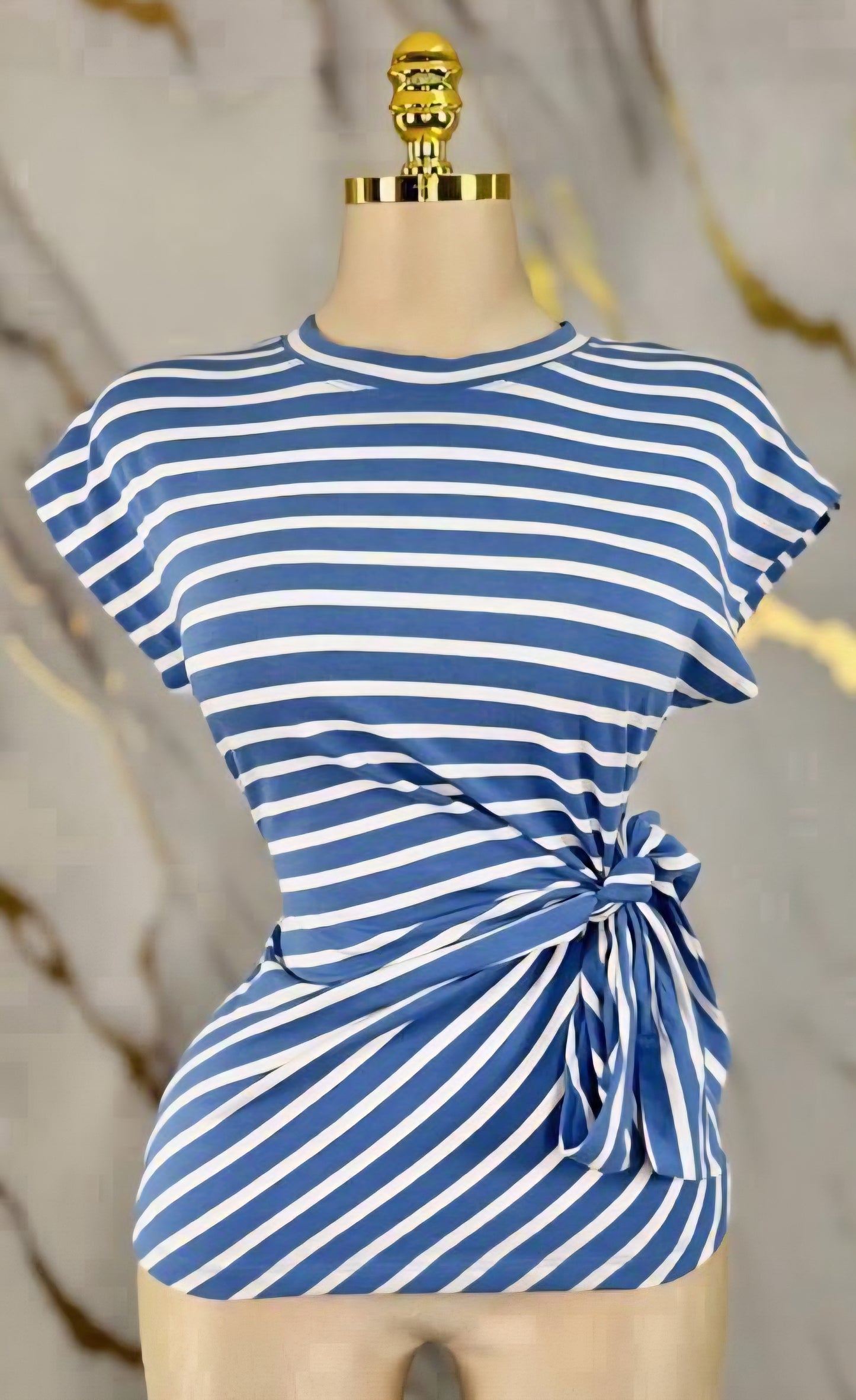 Blue Stripe Top