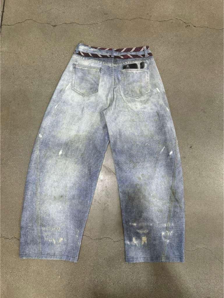 Painted Barrel Jeans