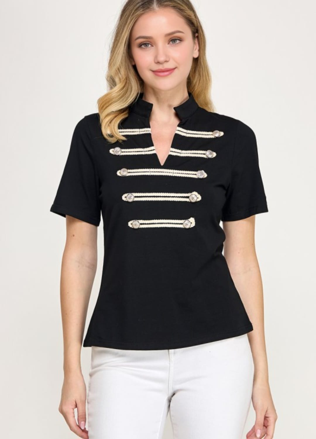 Black Napoleón Top
