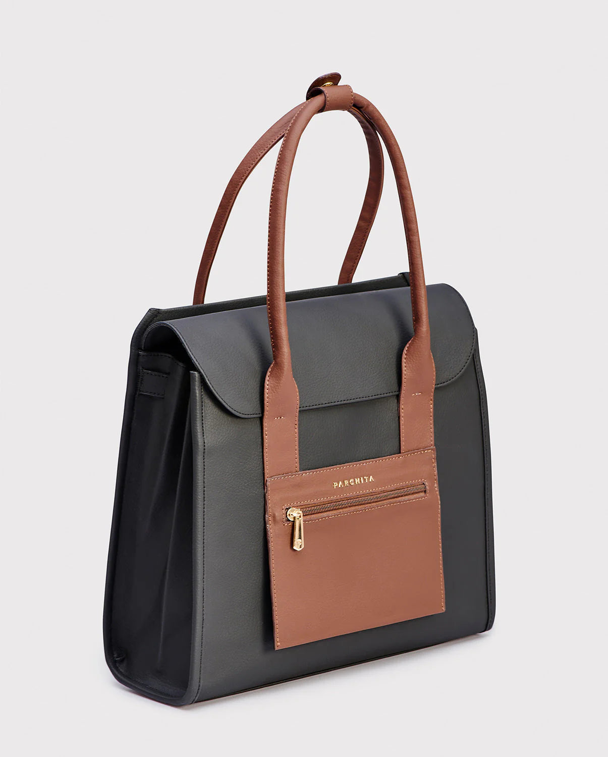 PARCHITA Maletín Nahiomi Negro & Marron
