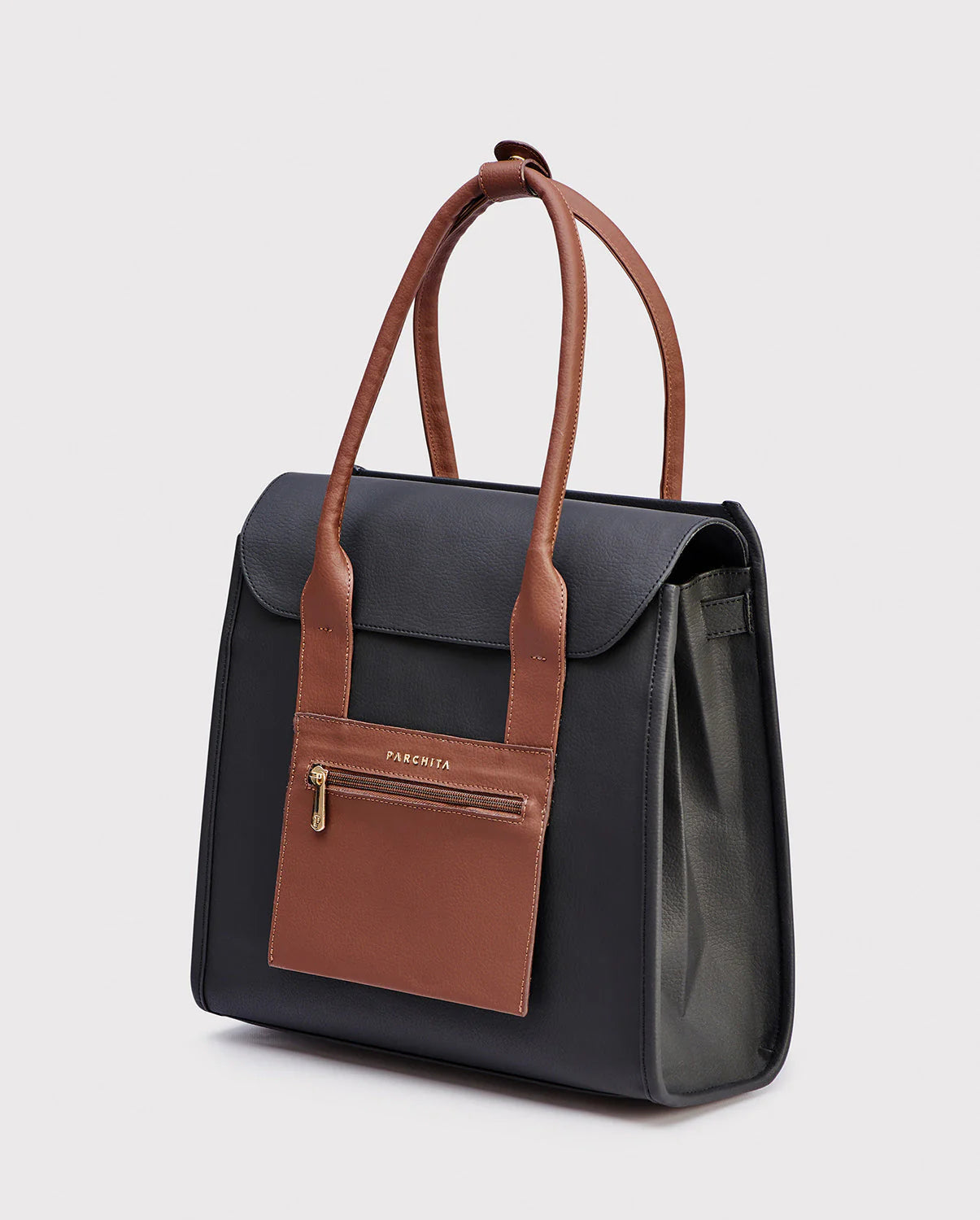 PARCHITA Maletín Nahiomi Negro & Marron