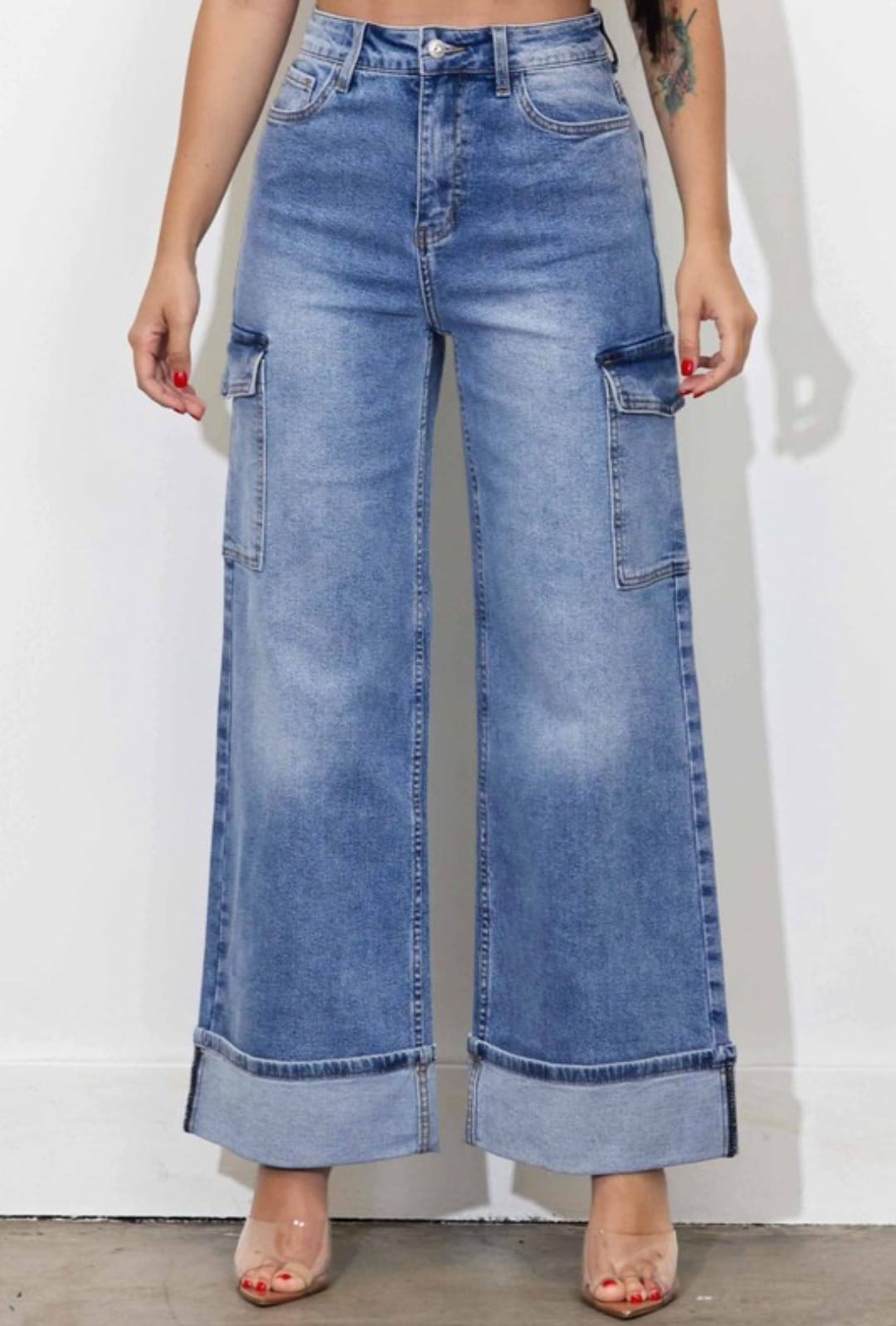 Vibrant Cargo Jeans