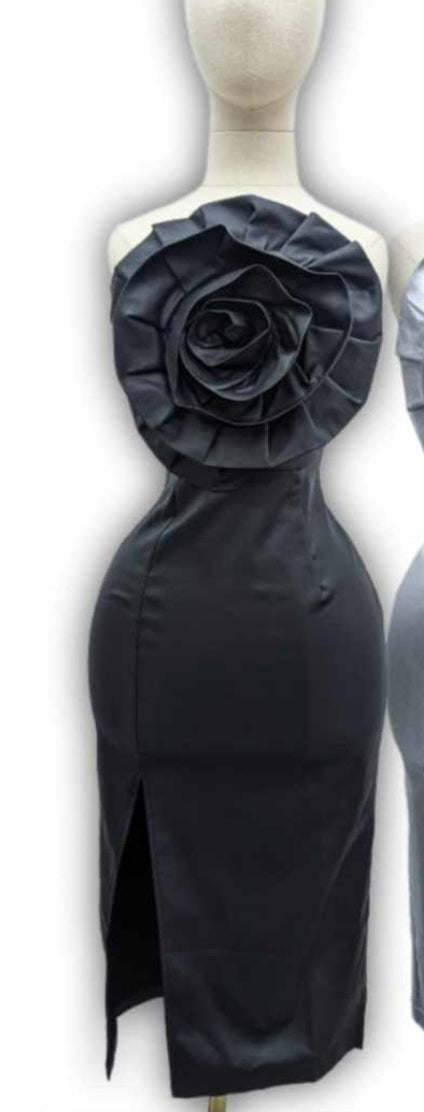 Black Flower Dress