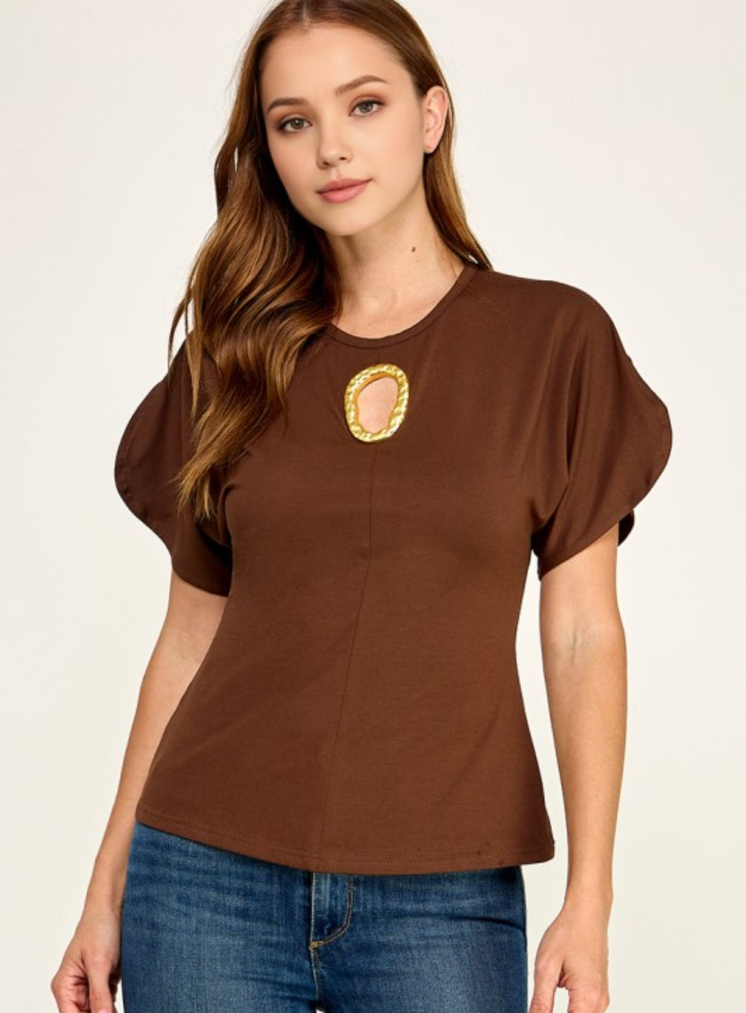 Brown Princess Top