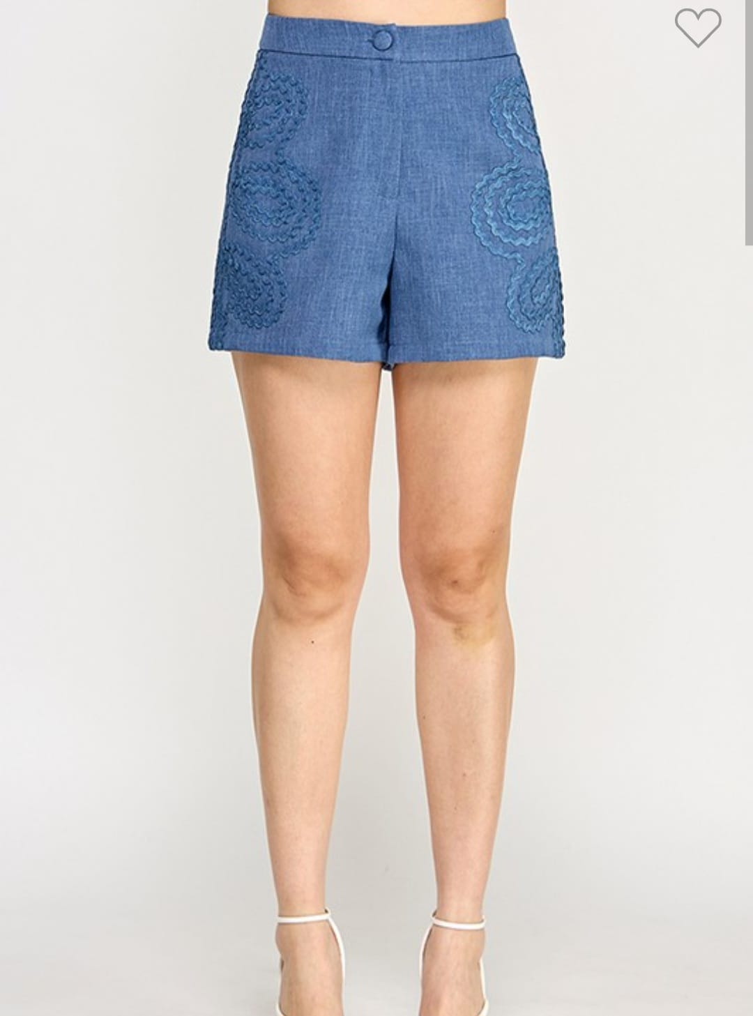 Denim Lace Short