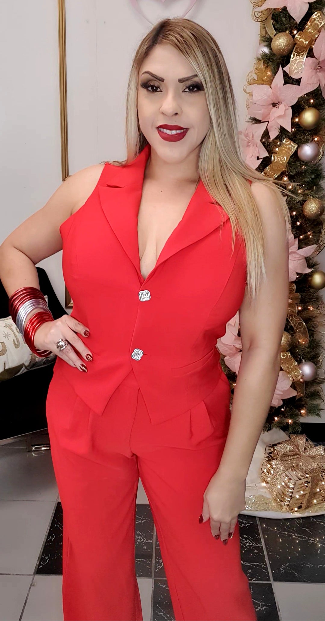 Red Vest Set