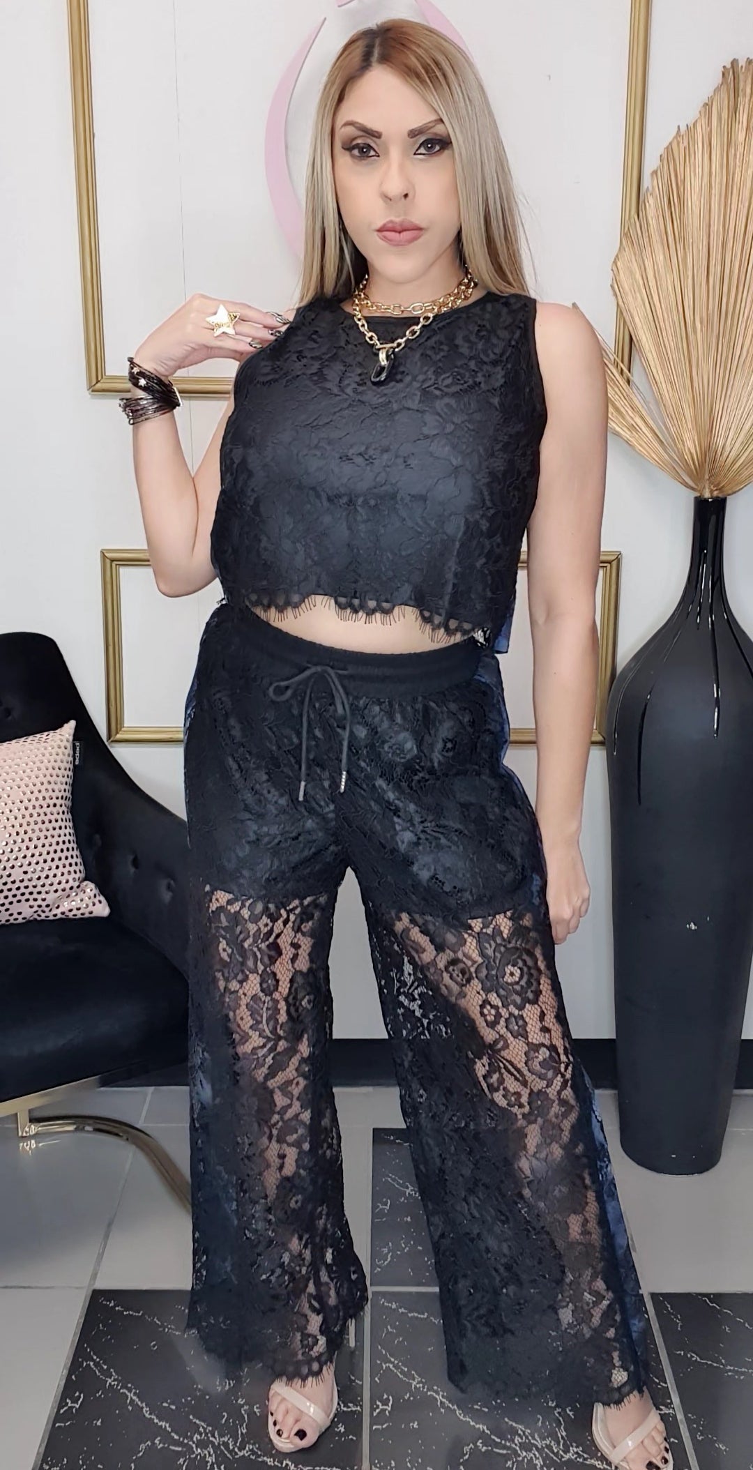 Black Lace Set
