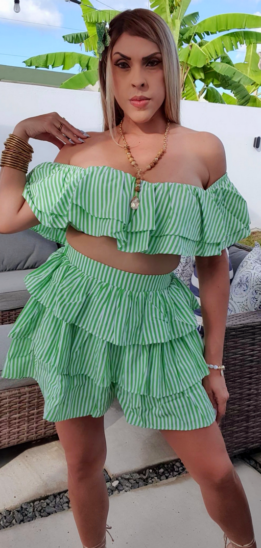 Lime Short Set