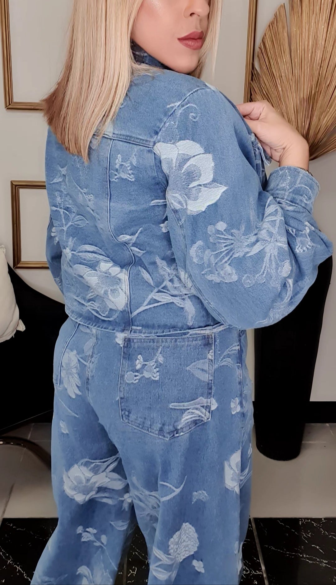 Denim Flowers Set