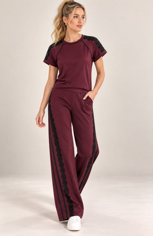 Burgundy Travel Set