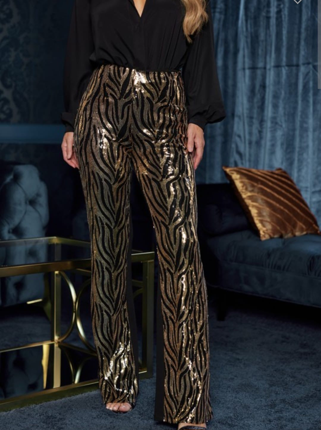 Gold Sequins Pant