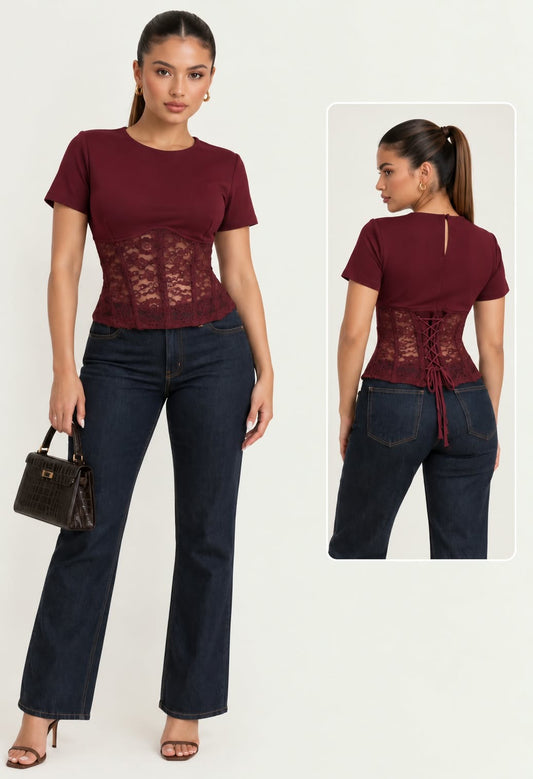 Scarlett Lace Corset Top