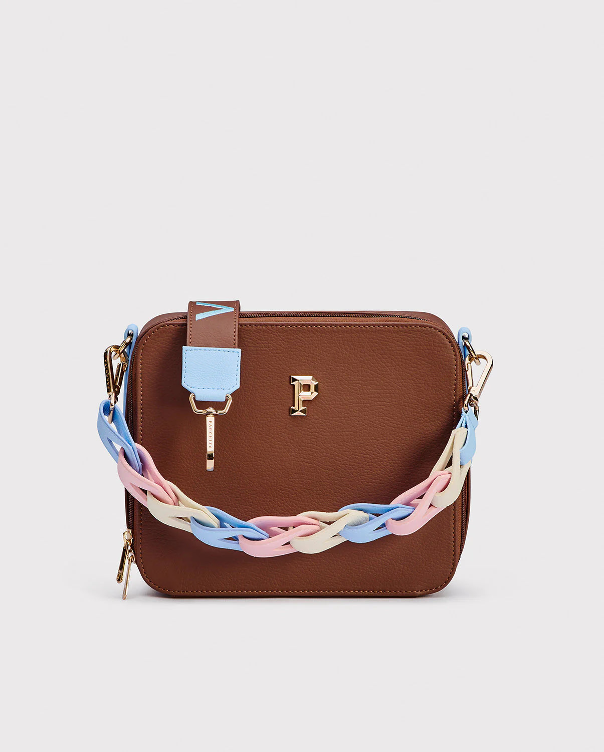PARCHITA Cartera Flora Sinfonía Brown