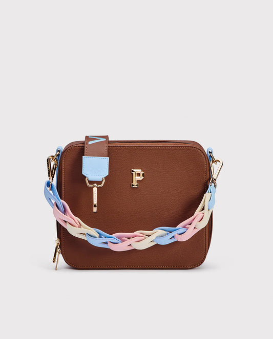 PARCHITA Cartera Flora Sinfonía Brown