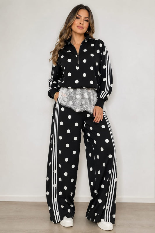 Polka dot Lace Set