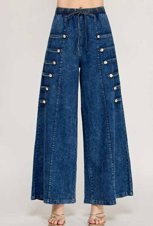 Brielle Dark Denim Pants