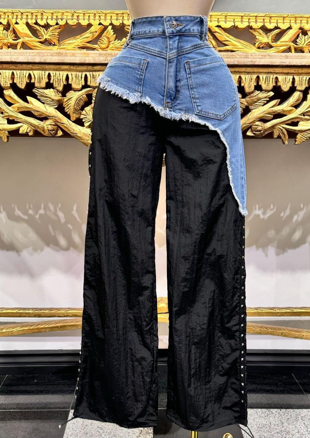 Denim Contrast Pant