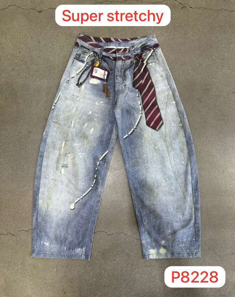 Painted Barrel Jeans