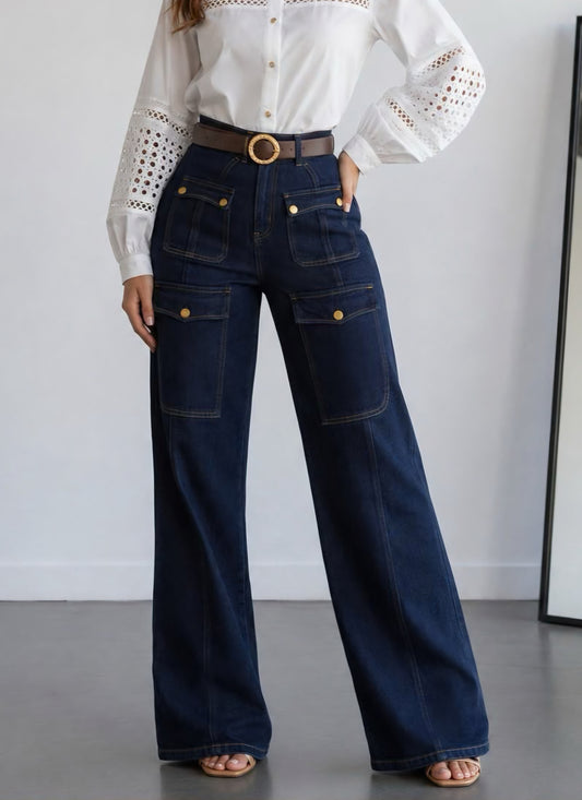 Navy Strechy Jeans