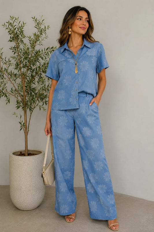 Flower Denim Set