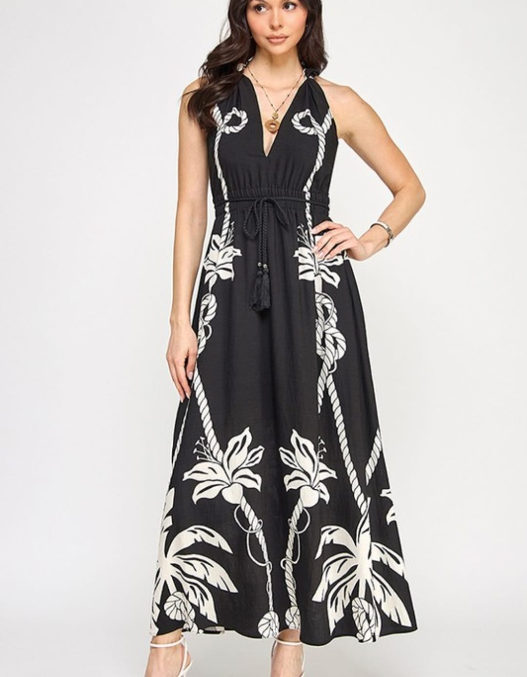 Black Flowers Dress