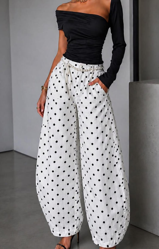 White Polkadot Barrel