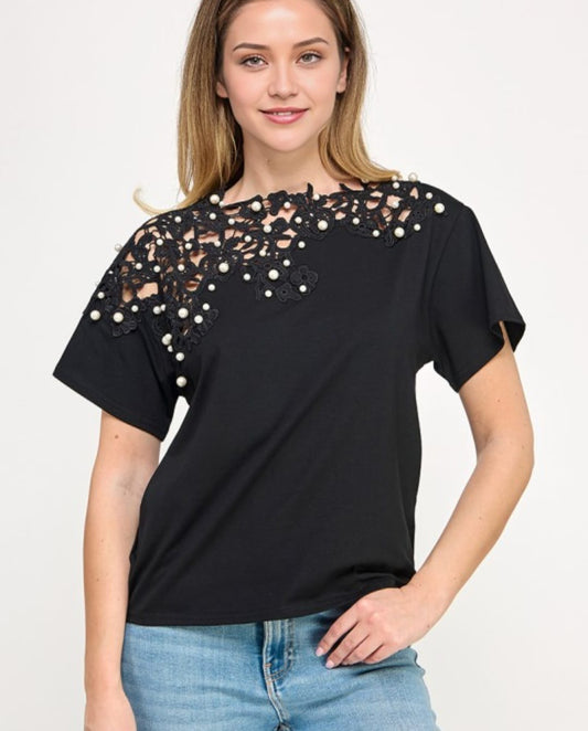 Black Pearls Top
