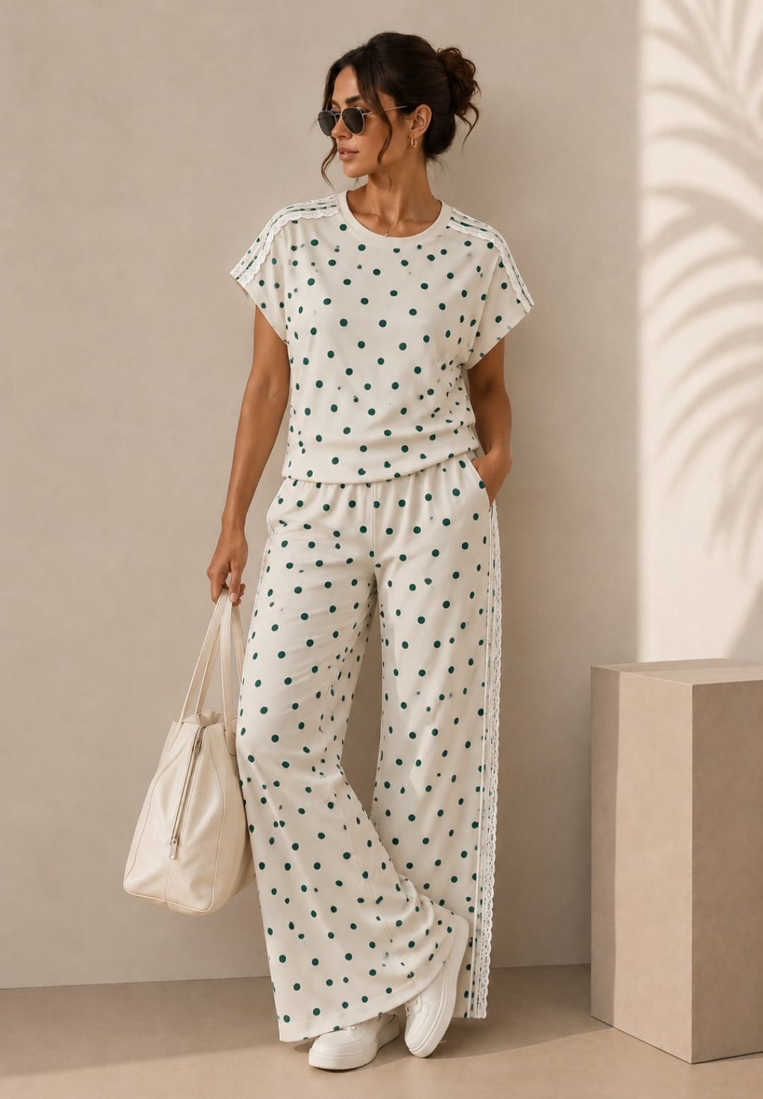 Polka Dot Beige Set