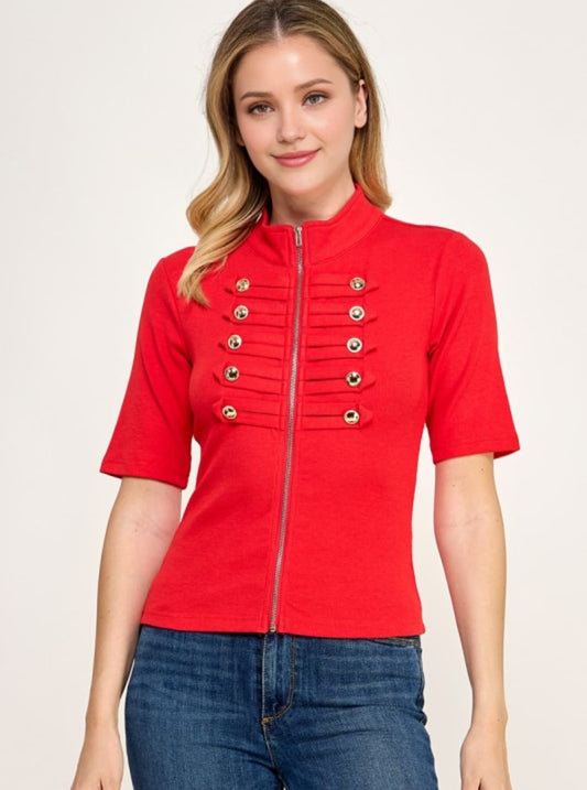 Red Napoleon Top