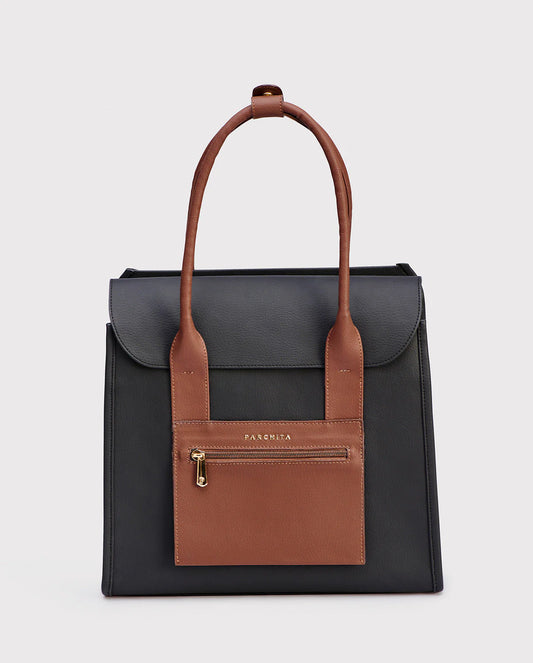 PARCHITA Maletín Nahiomi Negro & Marron