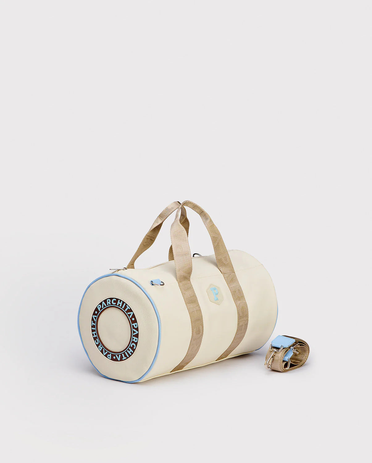 PARCHITA Maletin Roller Sinfonia Ivory & Azul Cielo