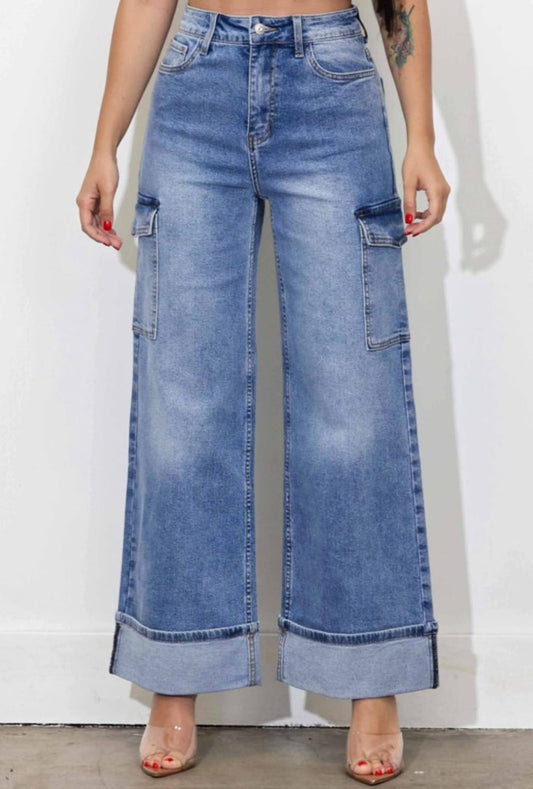 Vibrant Cargo Jeans