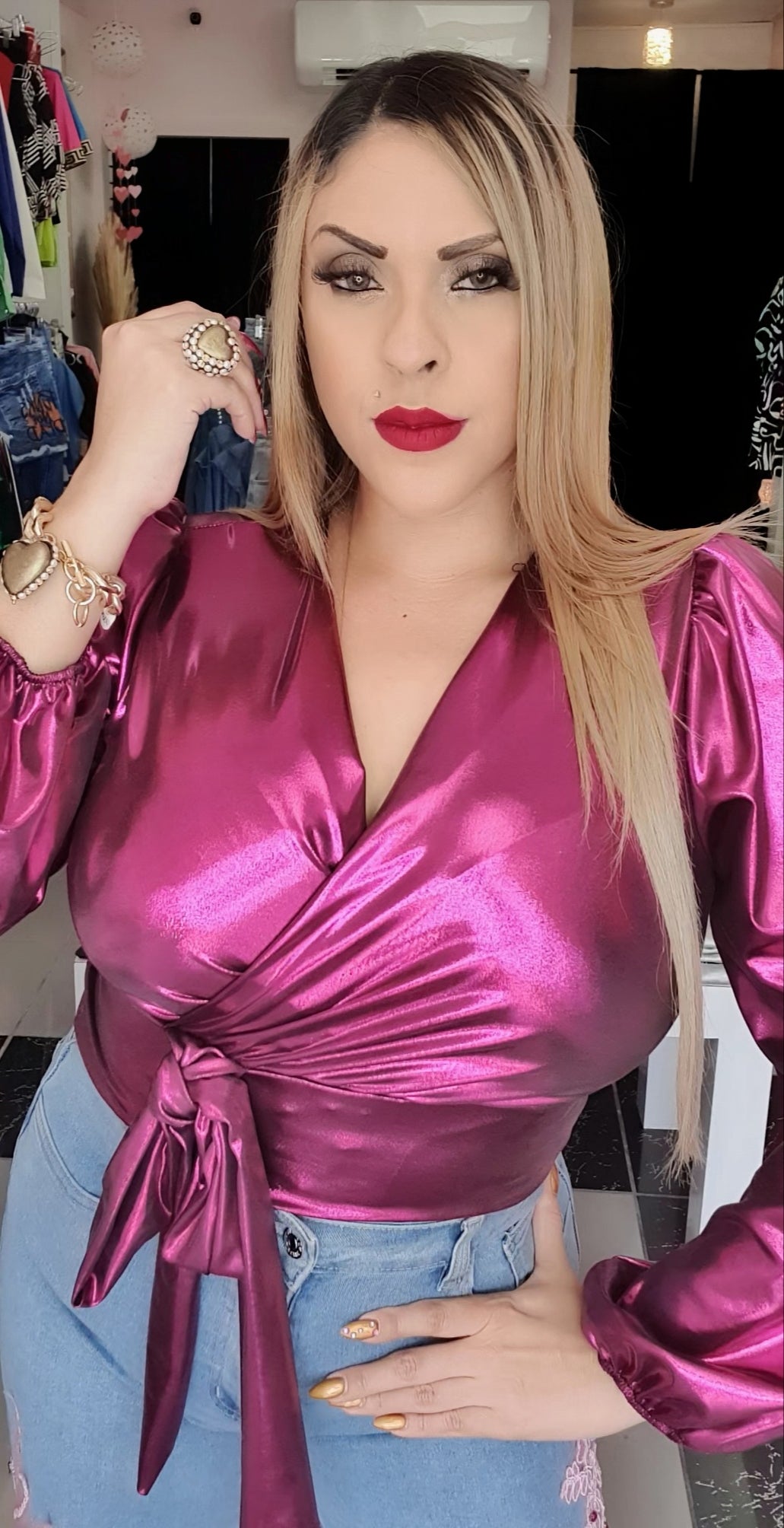 Metallic Blouse