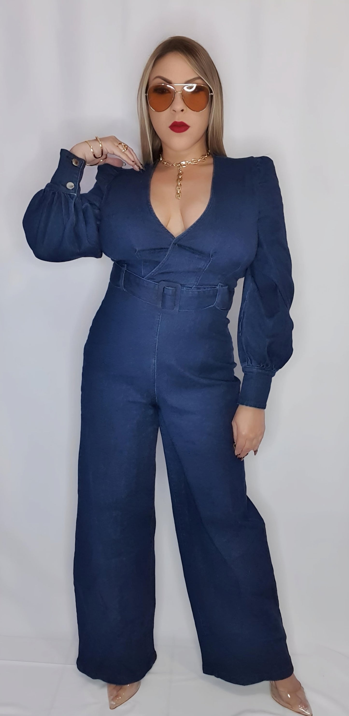 Dark Denim Jumpsuit