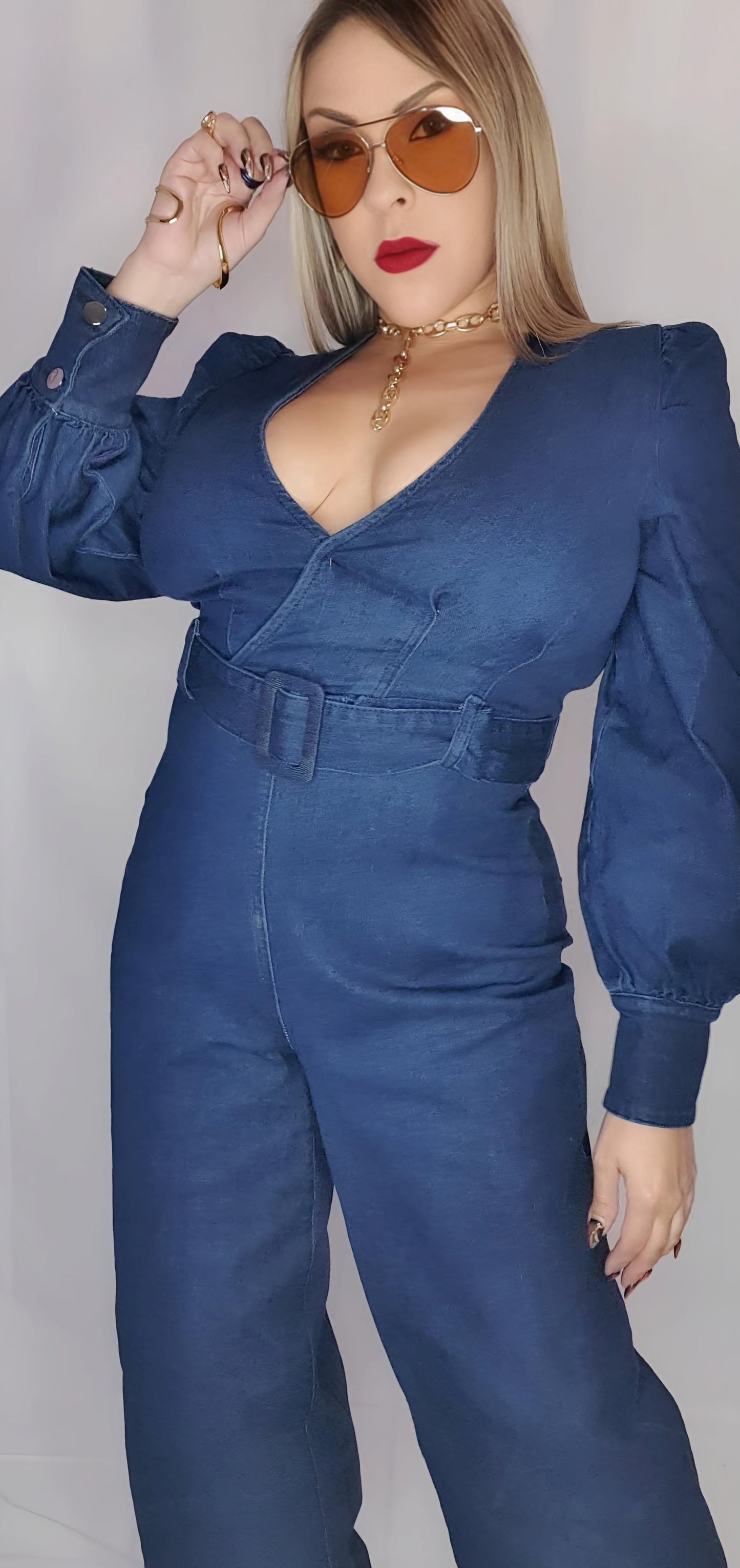 Dark Denim Jumpsuit