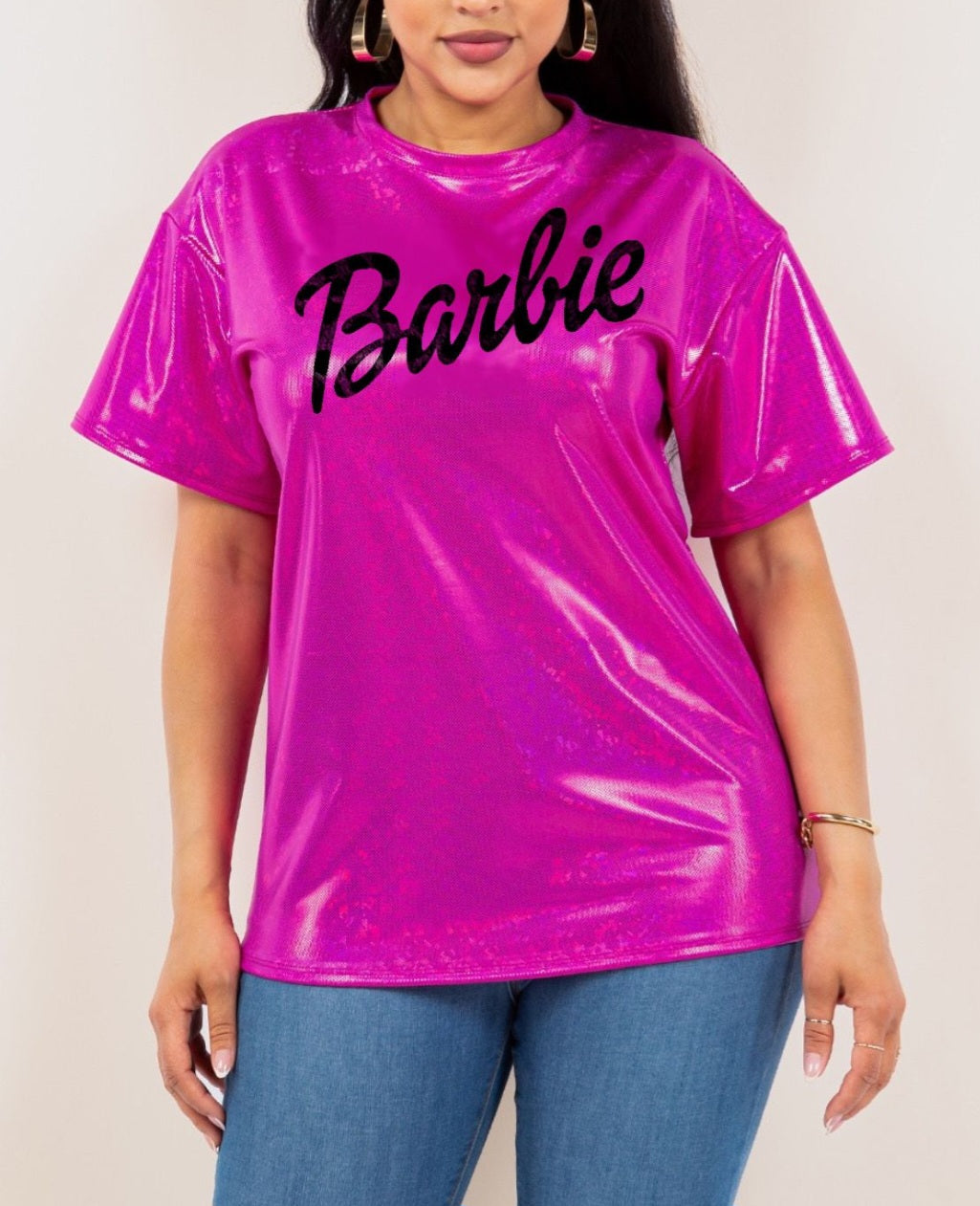 Metallic Barbie Top