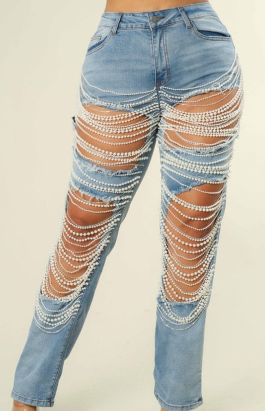 Pearls Jeans