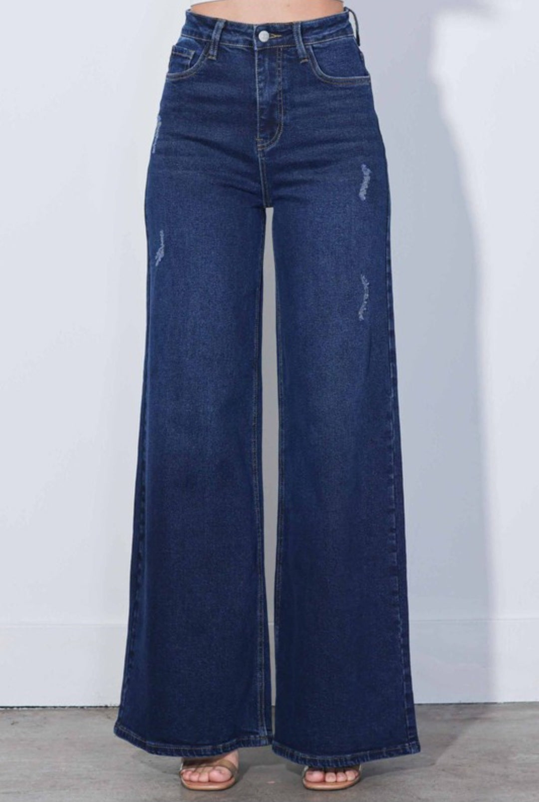 Vibrant Wide Leg Jeans