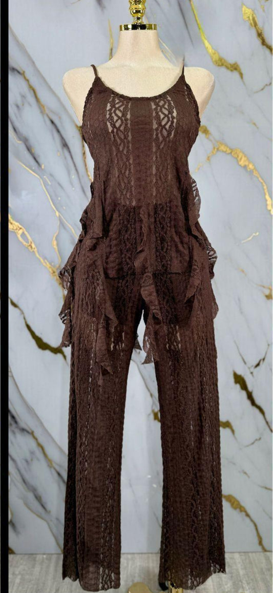 Chocolate Lace Set