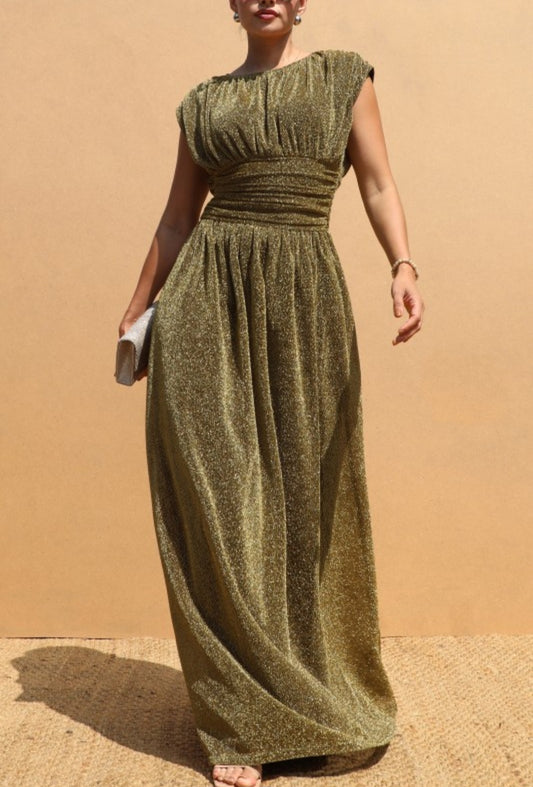 Gold Maxi Dress