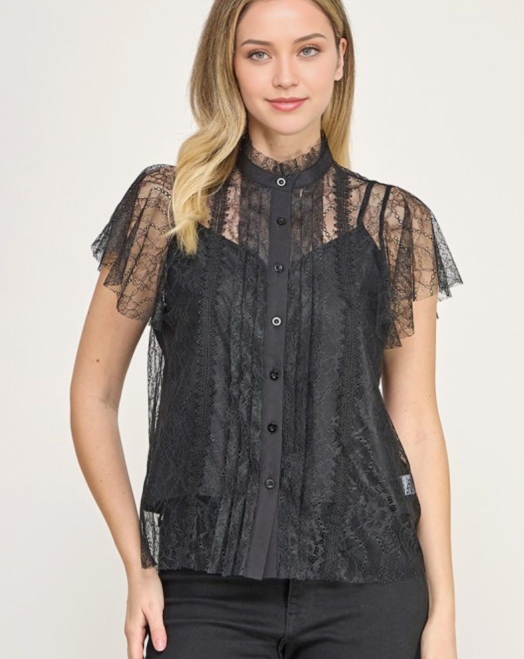 Black Lace Top
