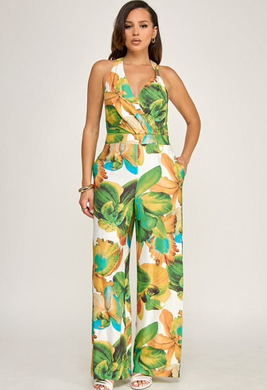Garden Green Jumpsuit