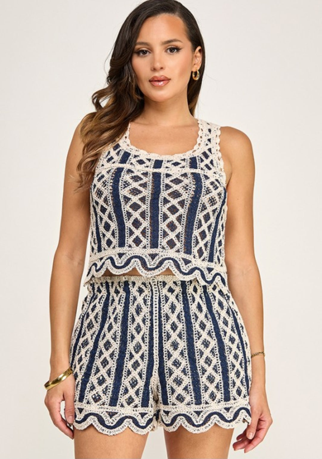 Crochet Navy Set