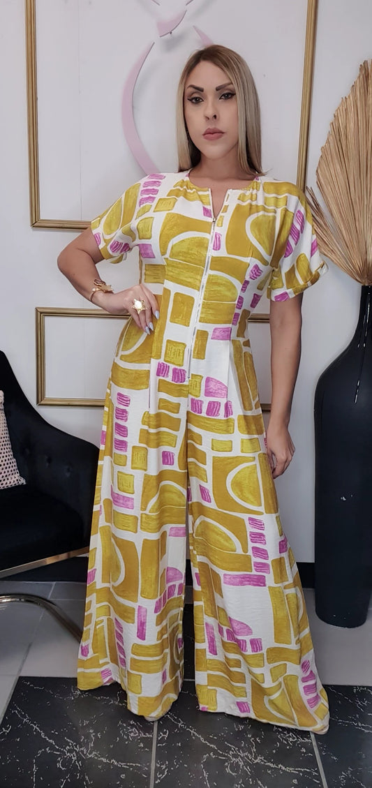 Abstract Jumpsuit