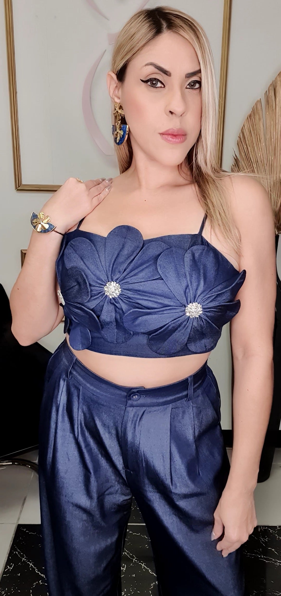 Flower Denim Set