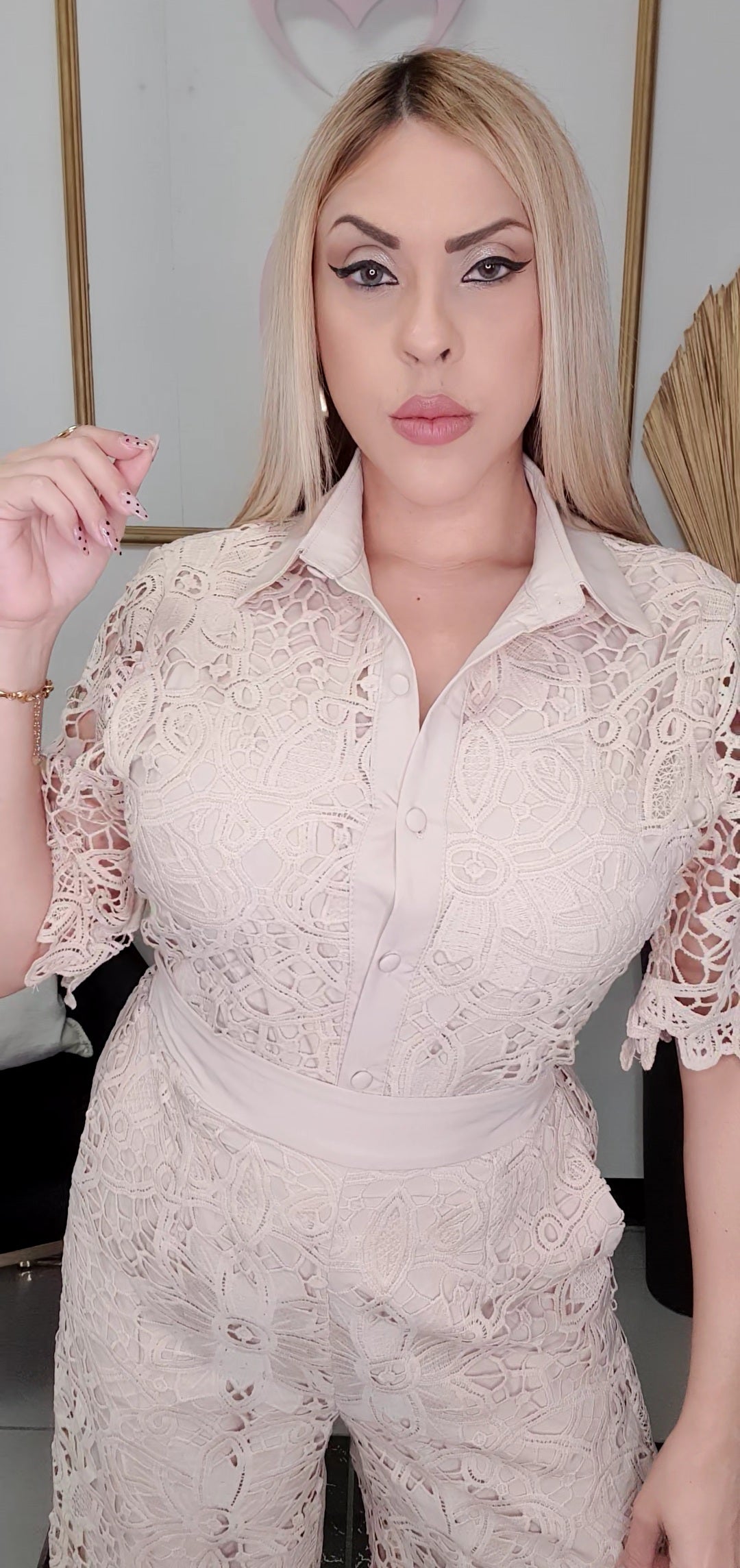 Beige Glam Set