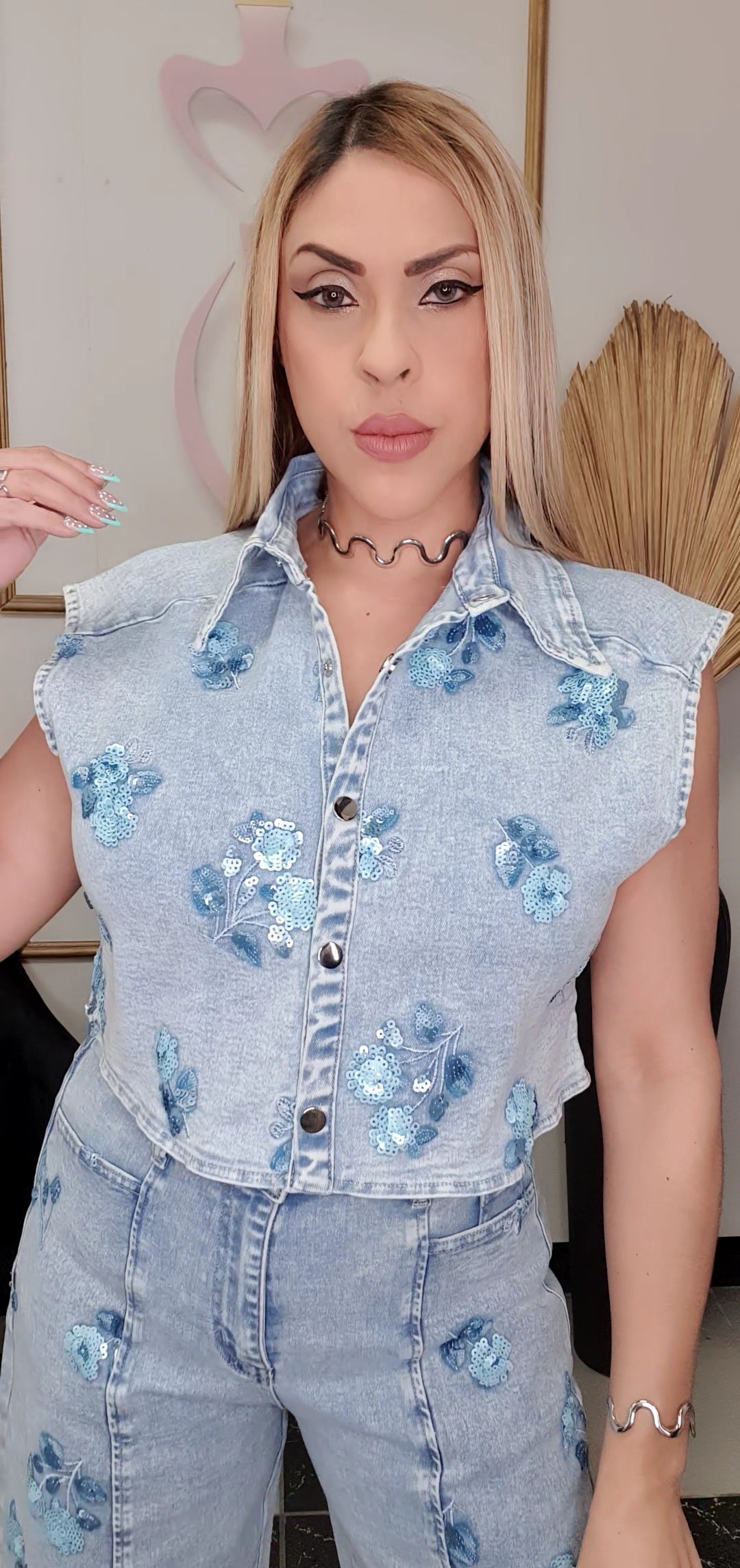 Blue Flowers Set