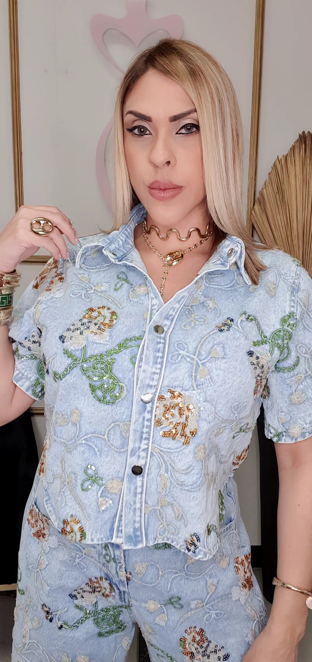 Denim Garden Set